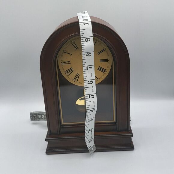 Bulova Hardwick Clock, Table top, Walnut Brown - Picture 4 of 4